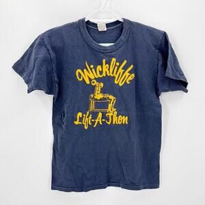 Vintage Russell Athletic navy blue t-shirt Wickliffe, Lift-A-Thon 70s size s/xs